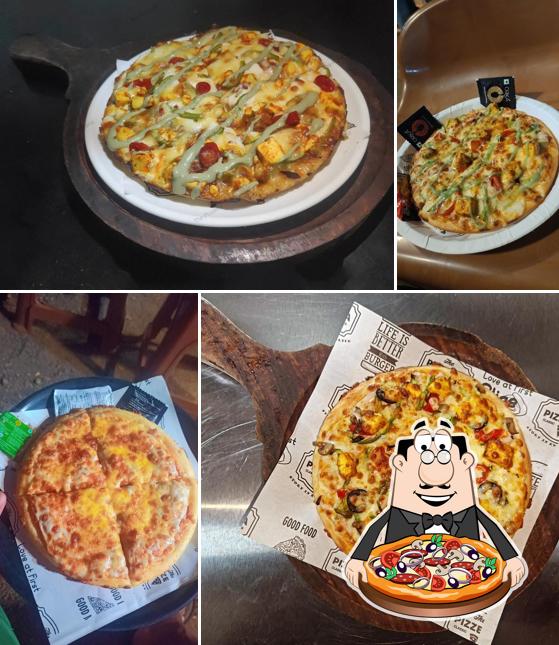 Pick pizza at The Pizzeria