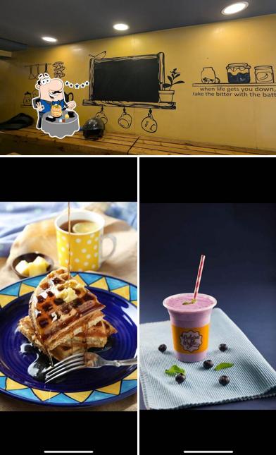 The Belgian Waffle Co is distinguished by food and interior The Belgian Waffle Co is distinguished by food and interior