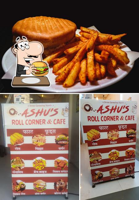 Get a burger at Santa's ROLL CORNER AND CAFE 1
