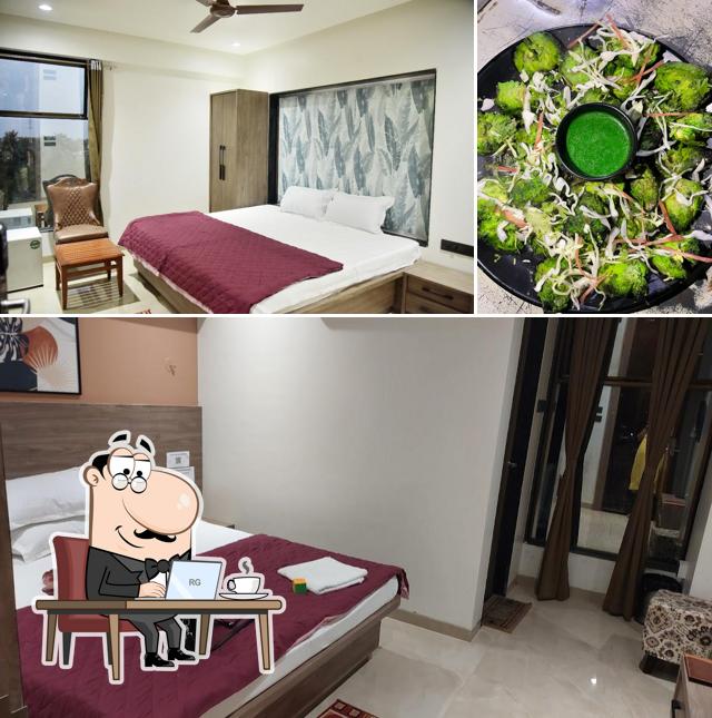 Among various things one can find interior and food at Hotel Manoranjan Enclave
