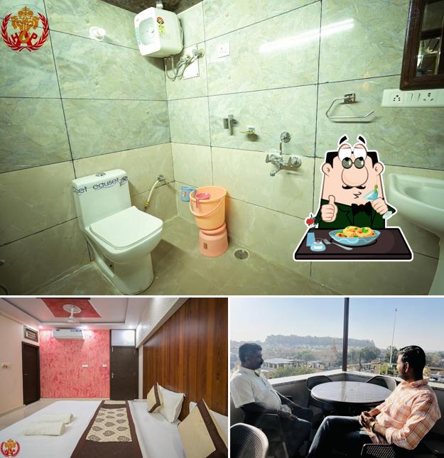 The picture of Hotel Ajeet Palace’s food and interior