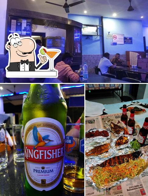 This is the image displaying drink and interior at Varsha Lunch Home