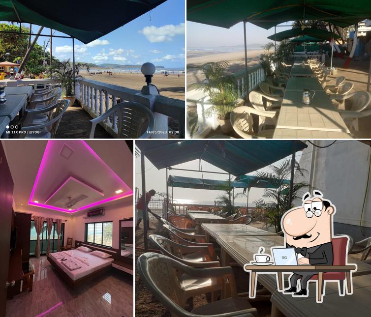 The interior of Vinayak Lodging & Restaurant