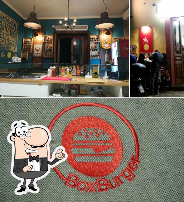 Gli interni di Box Burger