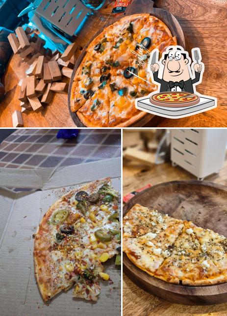 Order pizza at Nothing Before Coffee