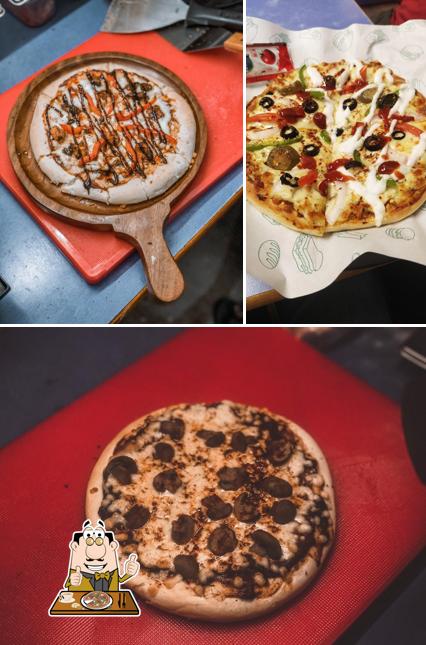 Pick pizza at Cafe Calypso