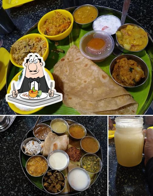 Among various things one can find food and beverage at Hotel Saravana Bhavan