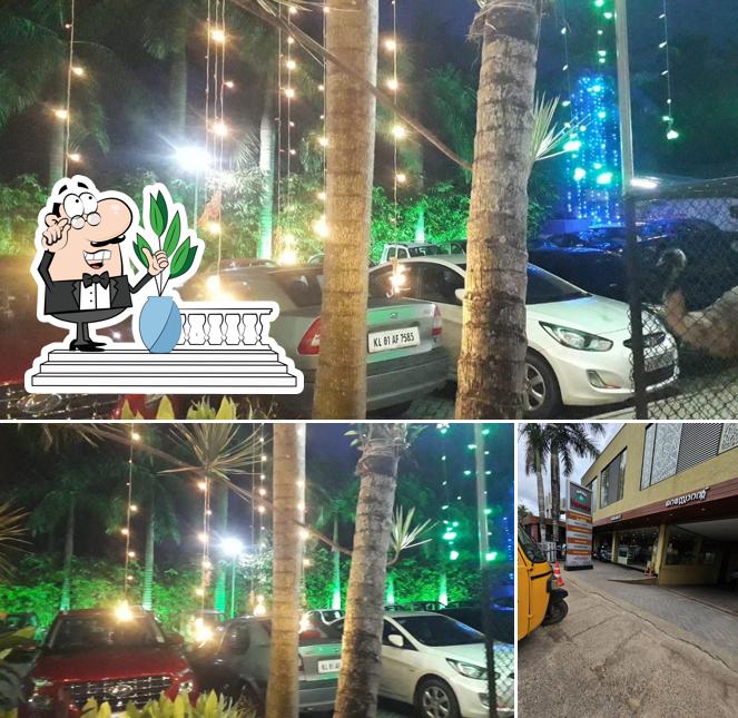 You can get some fresh air at the outside area of Vismaya Bakery Kattakkada