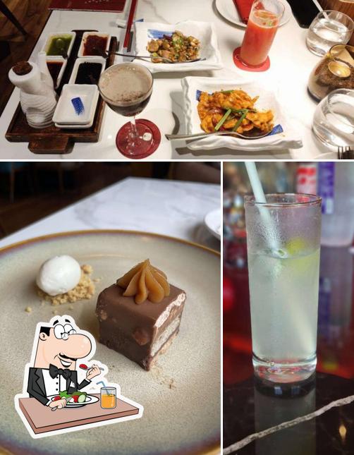 The restaurant's food and beverage