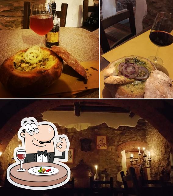 Questa è la immagine che mostra la cibo e esterno di Drago Bria'o