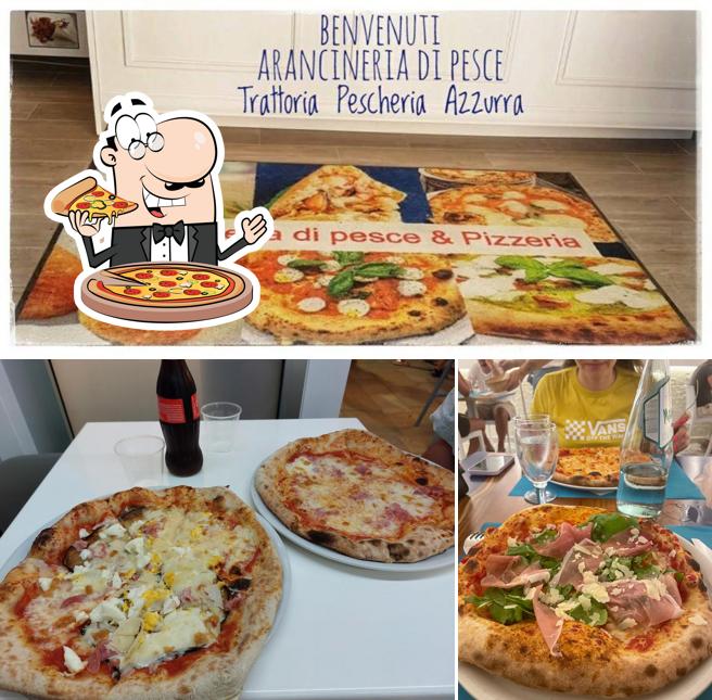 Prova una pizza a Trattoria Pescheria Azzurra