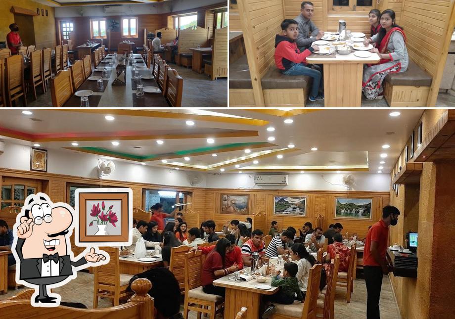 The interior of Green Park Restaurant Jaisalmer