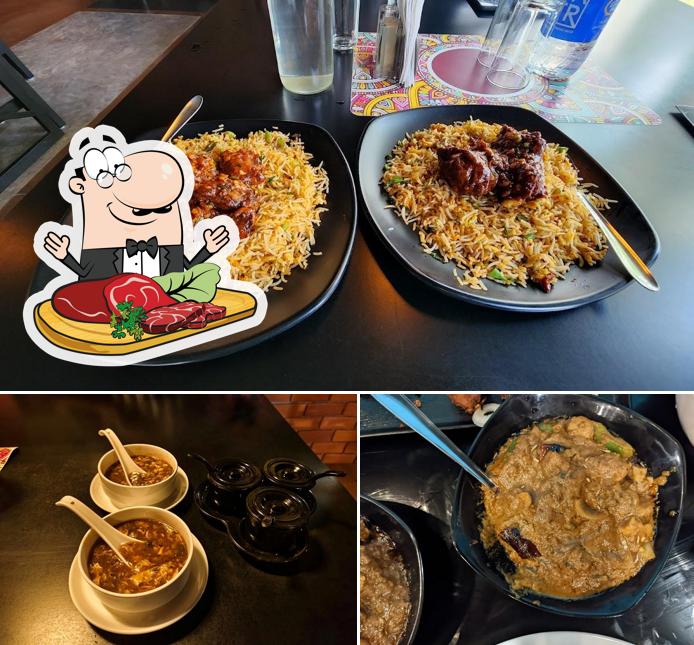 Meat meals are served at Midtown Restaurant