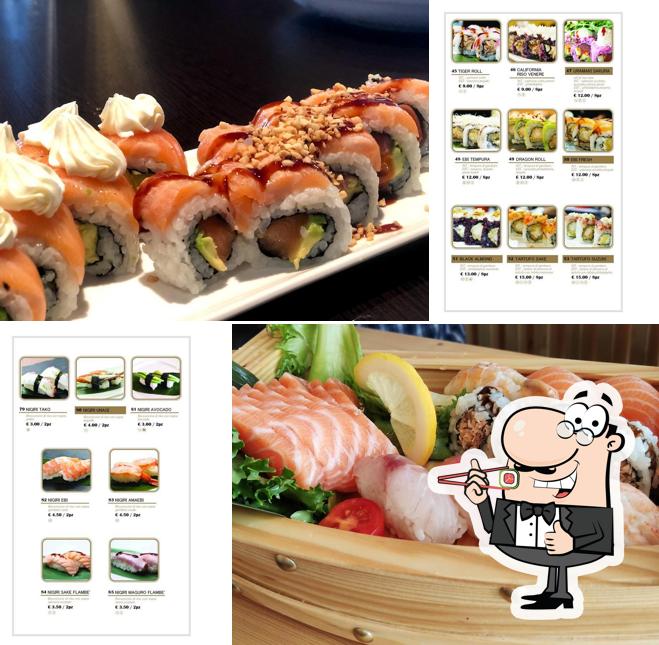 Scegli le diverse opzioni di sushi