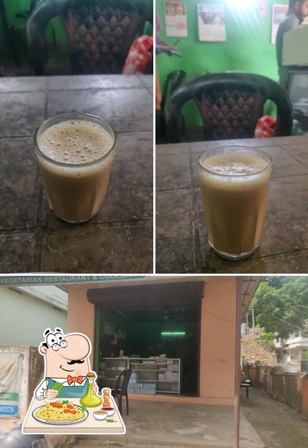 This is the image displaying food and interior at Harikrishna Tea shop