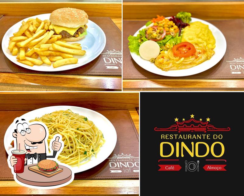 Os hambúrgueres do Restaurante do Dindo / Fafá Café irão saciar diferentes gostos