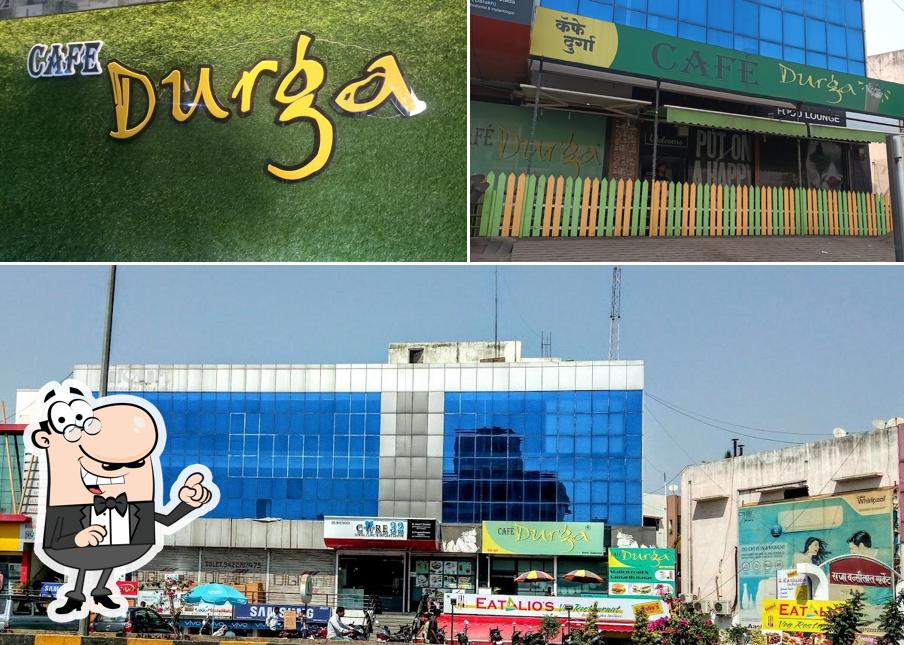 The exterior of Cafe Durga