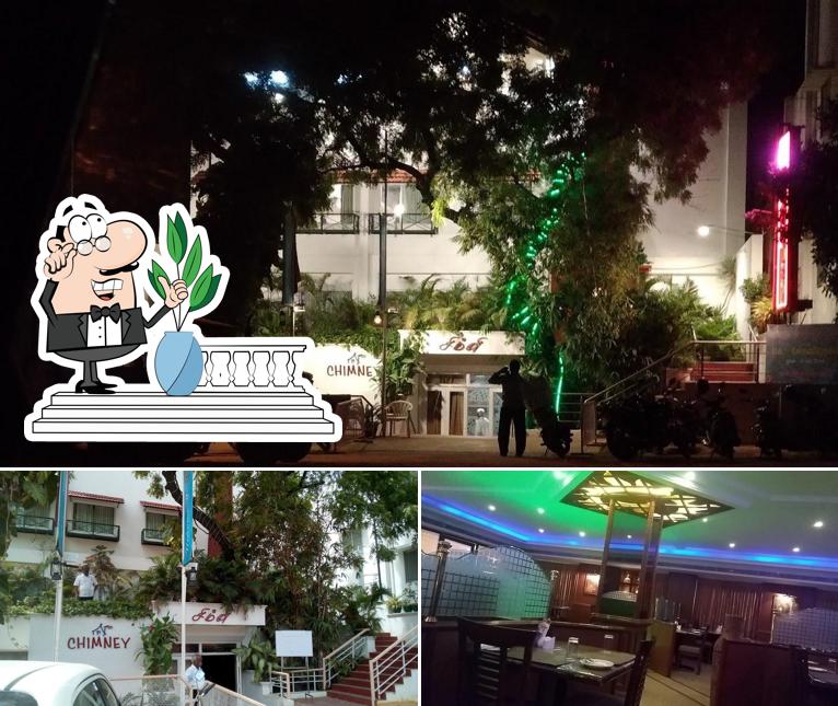 Chimney Restaurant is distinguished by exterior and interior