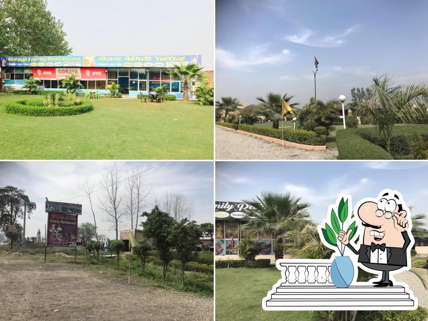 You can get some fresh air at the outside area of Goraya Family Restaurant and Punjabi Dhaba
