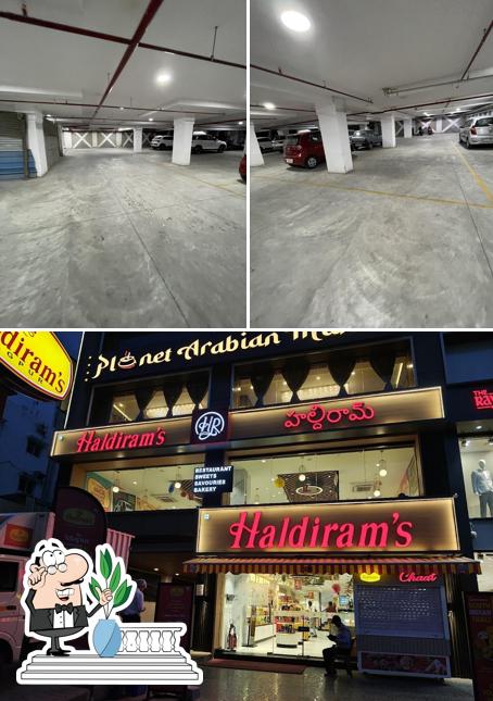 The exterior of Haldiram's