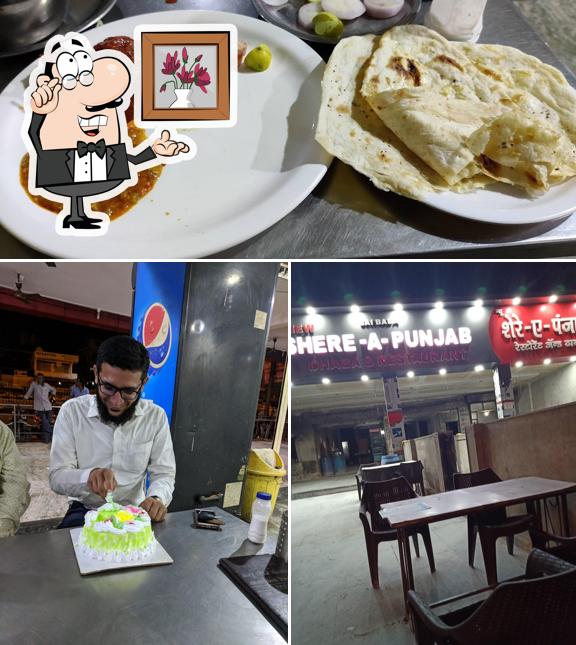 The photo of New Shere A Punjab Dhaba and Restaurant’s interior and food