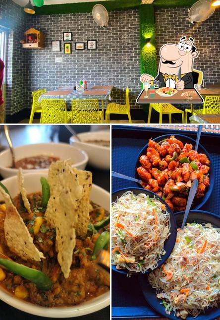 The image of food and interior at Chaap le restaurant