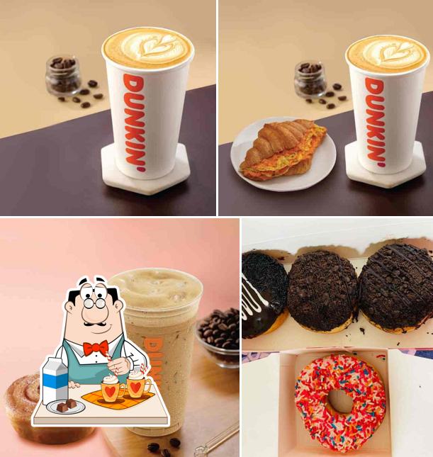 Enjoy a beverage at Dunkin’ – Donuts & Coffee