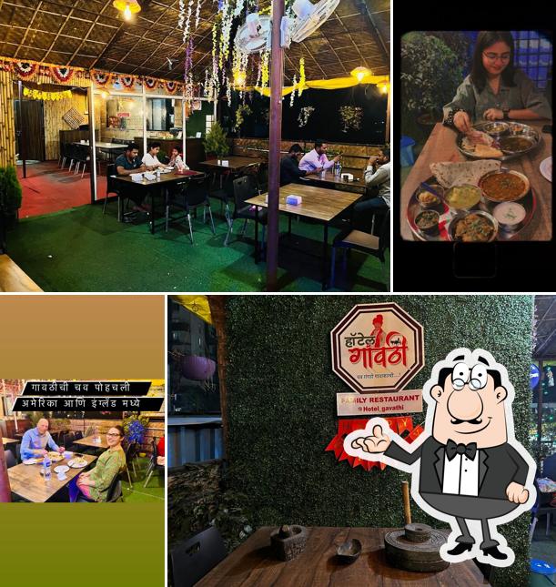 Check out how Hotel gavthi family restaurant looks inside