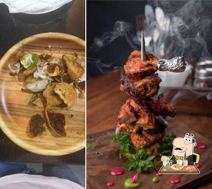 Food at Thela by the chaat walk