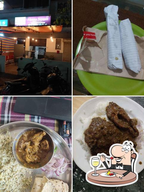 Food at Alpona Bengali Hotel and Sweet's