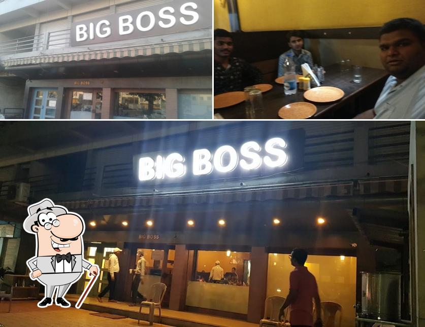The restaurant's exterior and dining table