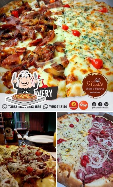 Consiga diferentes tipos de pizza