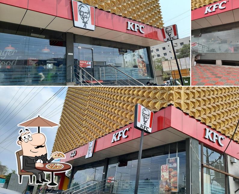 The exterior of KFC
