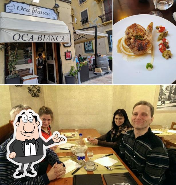 Gli interni di Oca Bianca