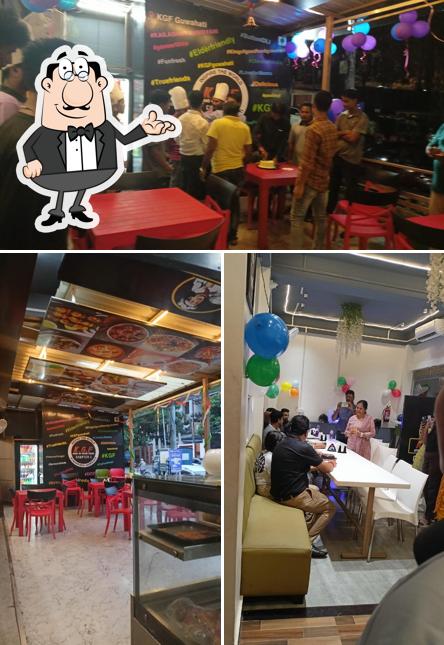 The interior of KGF RESTAURANT KING OF GOOD FOOD
