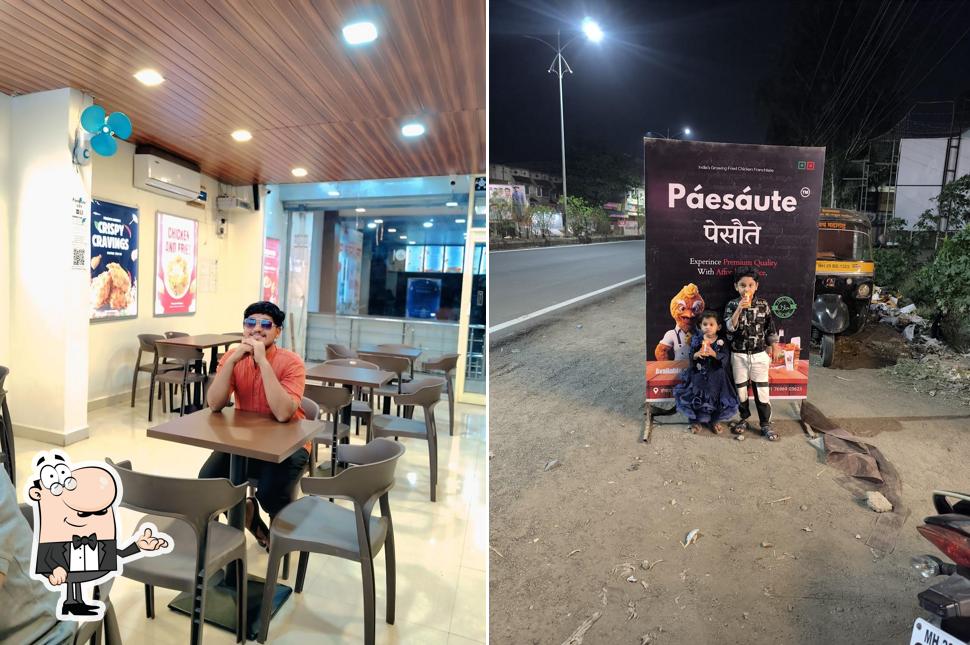The interior of Paesaute Chicken, Parbhani