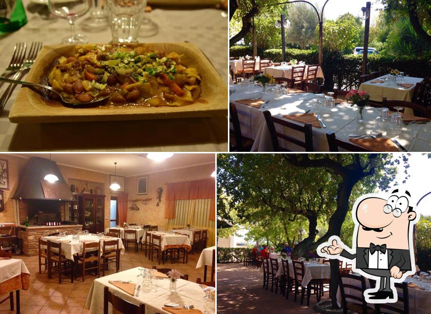 Gli interni di Trattoria Duilio