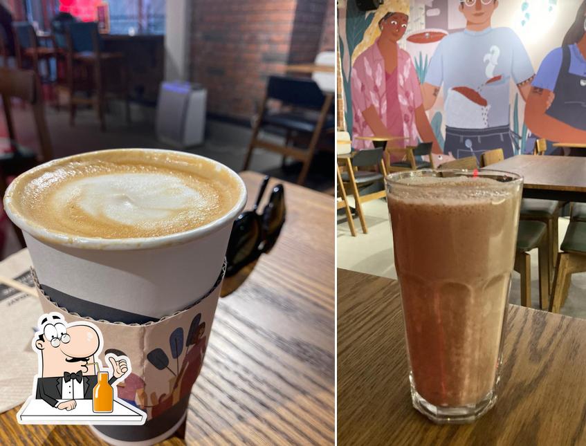 Enjoy a beverage at Third Wave Coffee