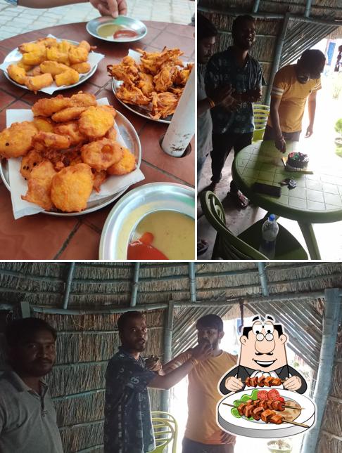 Among different things one can find food and interior at Yadav dhaba