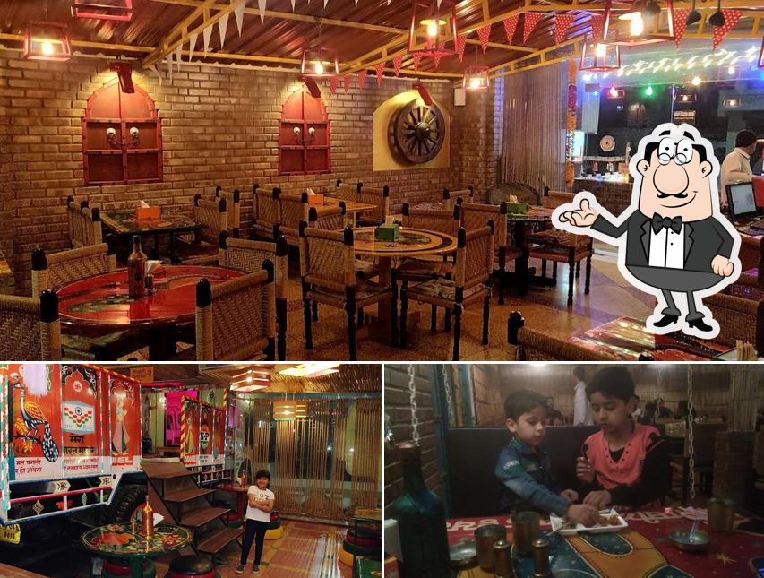 The interior of Dhaba Kulture Family Restaurant Banquet Halls Vegetarian Restaurant