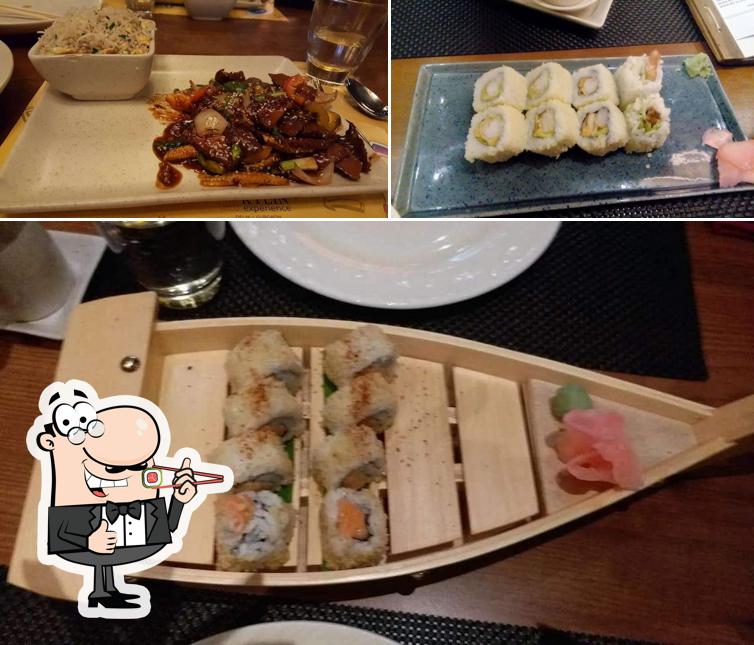 Sushi rolls are available at Kylin Experience