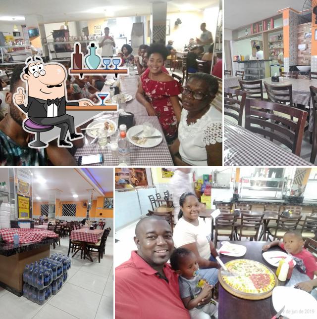 O interior do Churrascaria e Pizzaria Brasa & Sal
