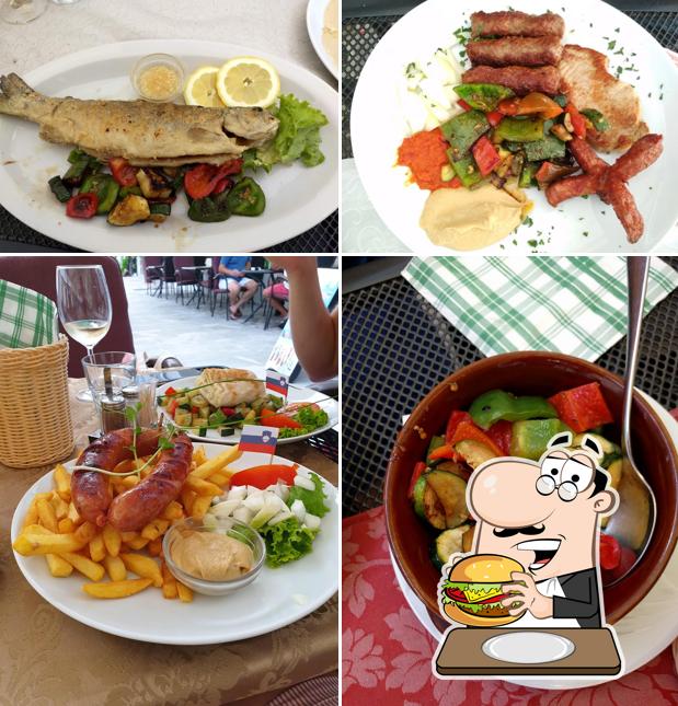 Prenditi un hamburger a Gostilna Stari Mayr