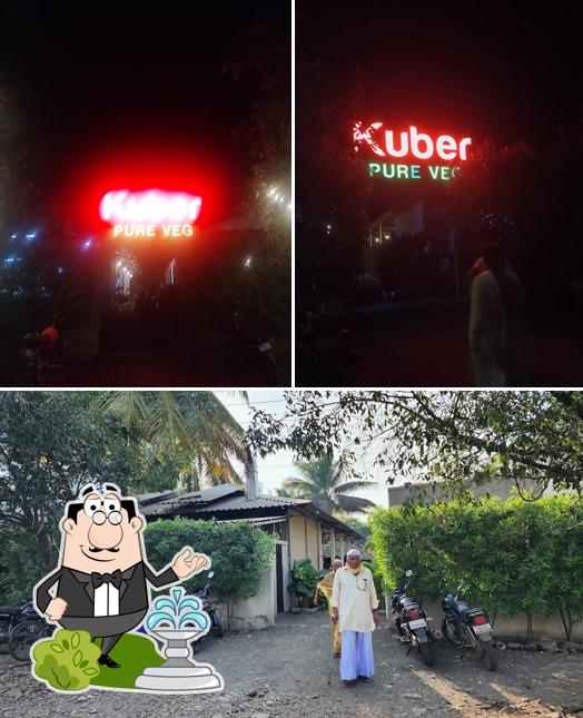 Enjoy the view at the outside area of HOTEL KUBER PURE VEG