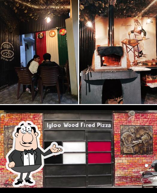 The interior of Igloo Wood Fired Pizza