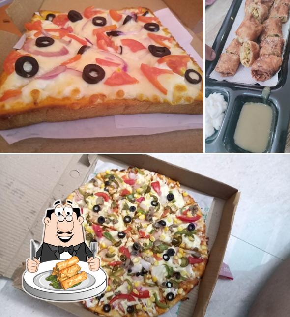 Spring rolls at Pizza Slice