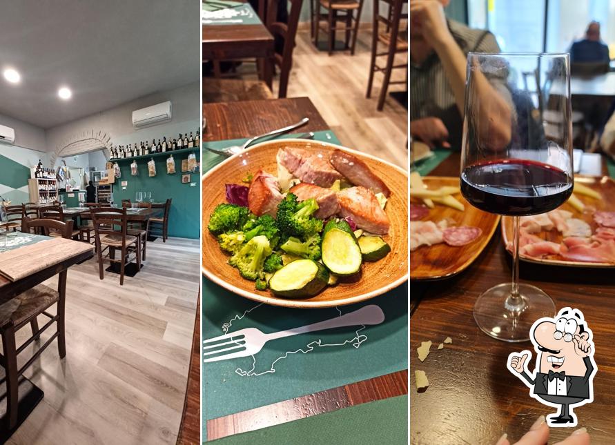 Gli interni di Trattoria da Sergio