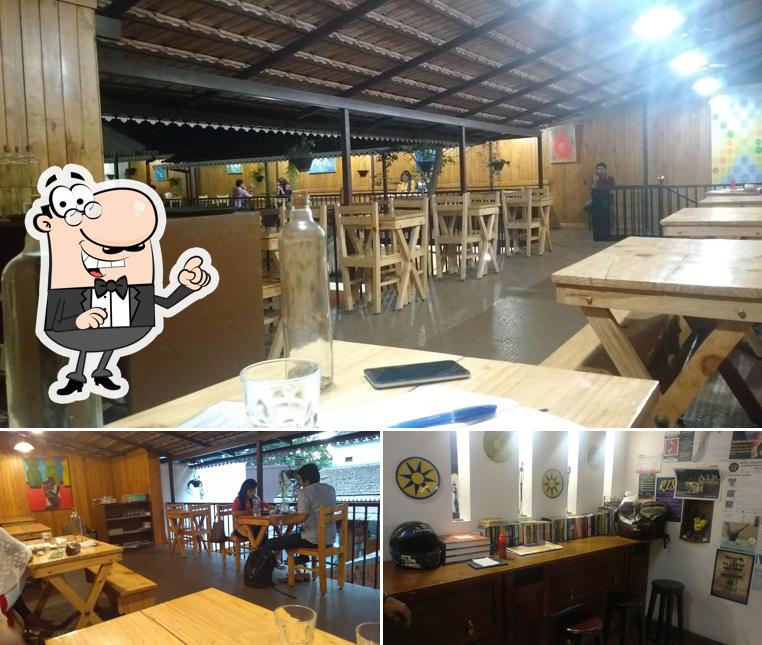 Take a seat at one of the tables at Dyu Art Cafe