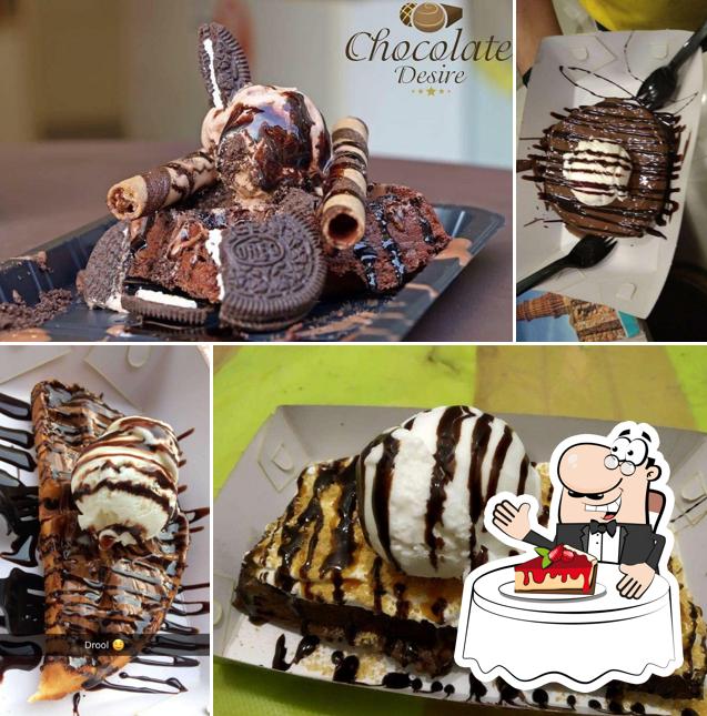 Don’t forget to order a dessert at Chocolate Desire
