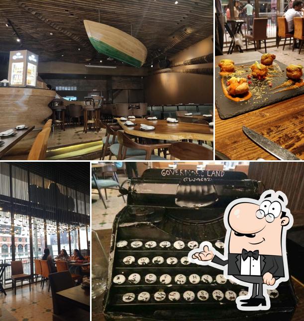 The interior of Farzi Cafe